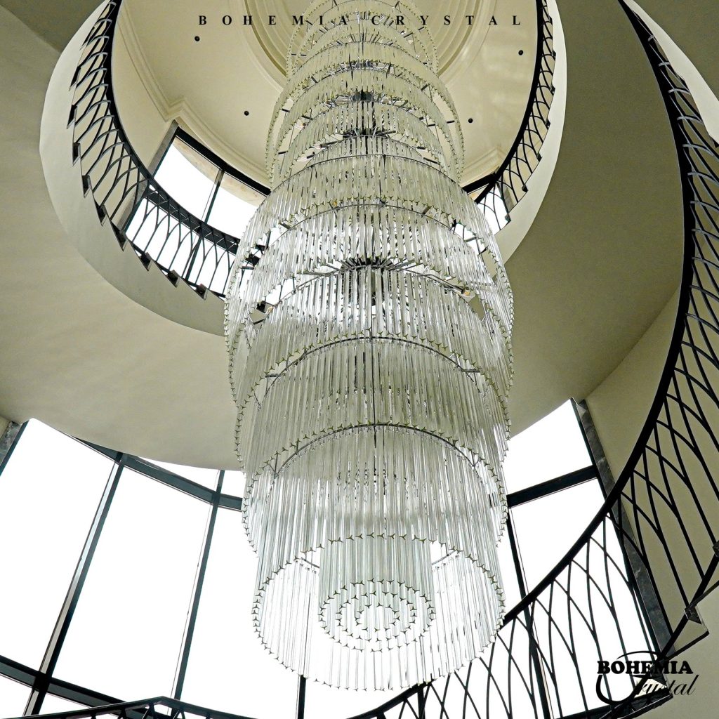 Lighting the Path: Contemporary Staircase Chandelier Ideas